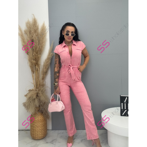 Denim elastický overal s opaskom LABRON