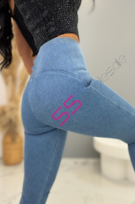 Push-up džegínsy s vysokým pásom