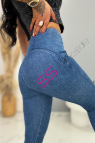 Push-up džegínsy s vysokým pásom+