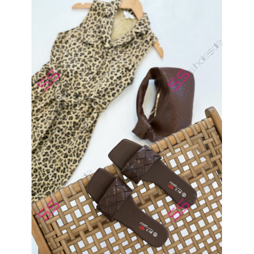 Hnedé dámske papuče SOUL