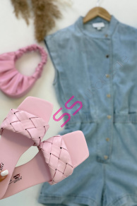 Pink dámske šľapky SOUL