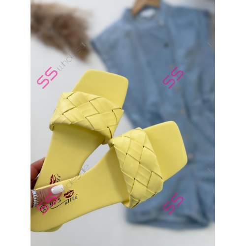 Žlté dámske šľapky SOUL