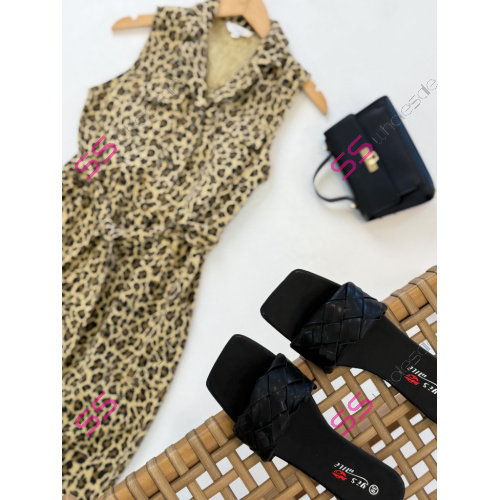 Čierne dámske šľapky SOUL