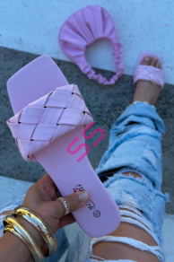 Pink dámske šľapky SOUL