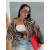 Satin ballon jacket s leopardím vzorom LEORA